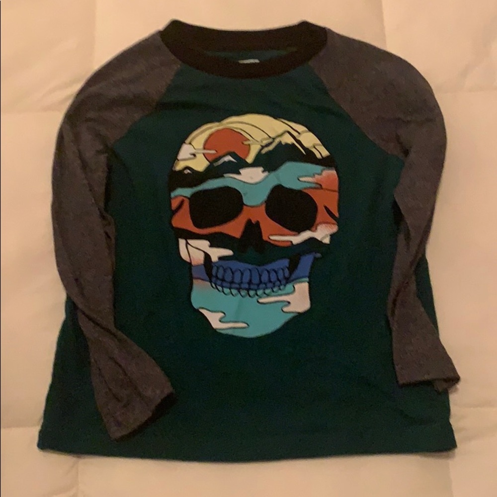 Skull long sleeve tee